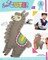 DIY Sew Cute Llama Kids Beginner Felt Backpack Clip Sewing Kit